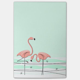 Flamingo Aqua Pair vertical Post-it Notes