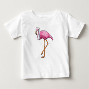 Flamingo as Bride with Veil Baby T-Shirt