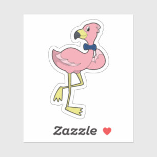 Flamingo as Gentleman with Tie