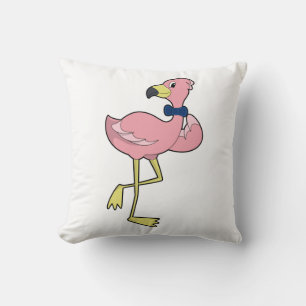 Flamingo as Gentleman with Tie Cushion