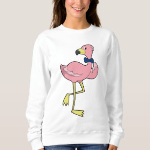 Flamingo as Gentleman with Tie Sweatshirt