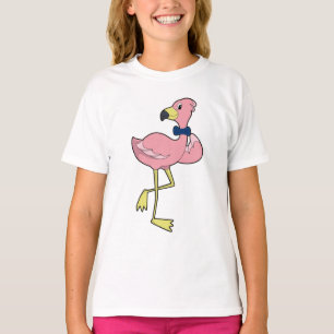 Flamingo as Gentleman with Tie T-Shirt