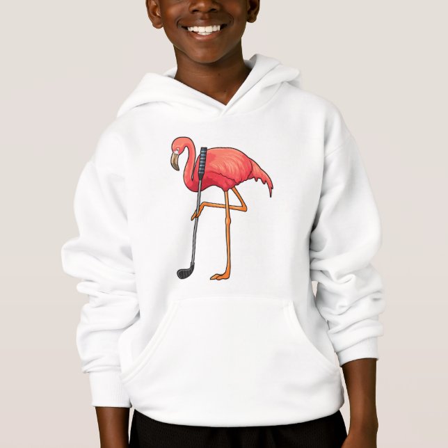 Flamingo at Golf with Golf club (Front)