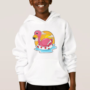 Flamingo at Swimming with Lifebuoy