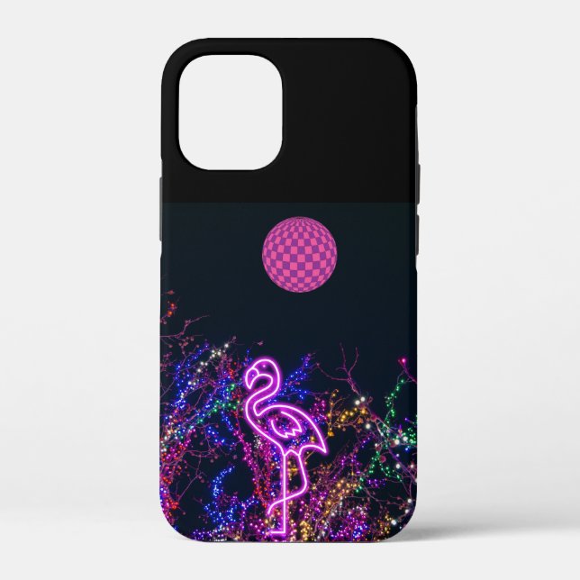 Flamingo at the dance party. Case-Mate iPhone case (Back)