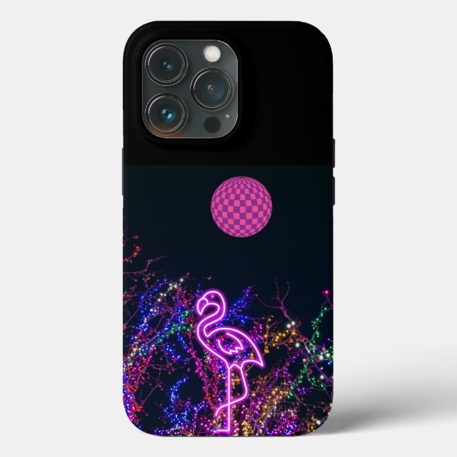 Flamingo at the dance party. Case-Mate iPhone case (Back)