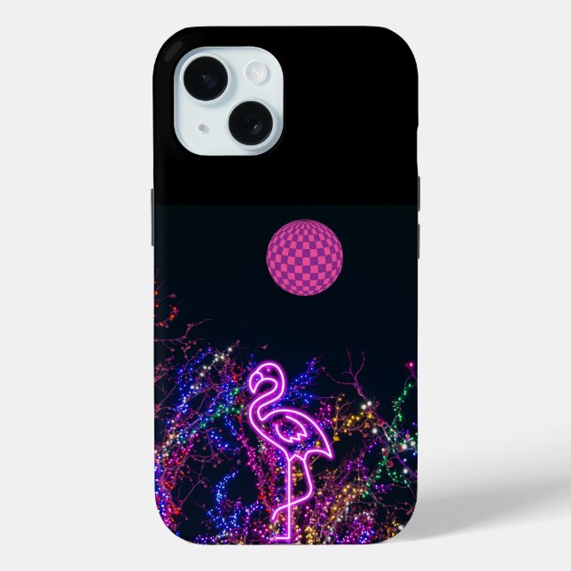 Flamingo at the dance party. Case-Mate iPhone case (Back)