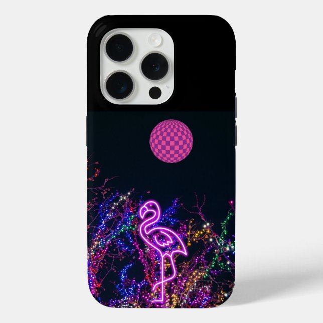 Flamingo at the dance party. Case-Mate iPhone case (Back)