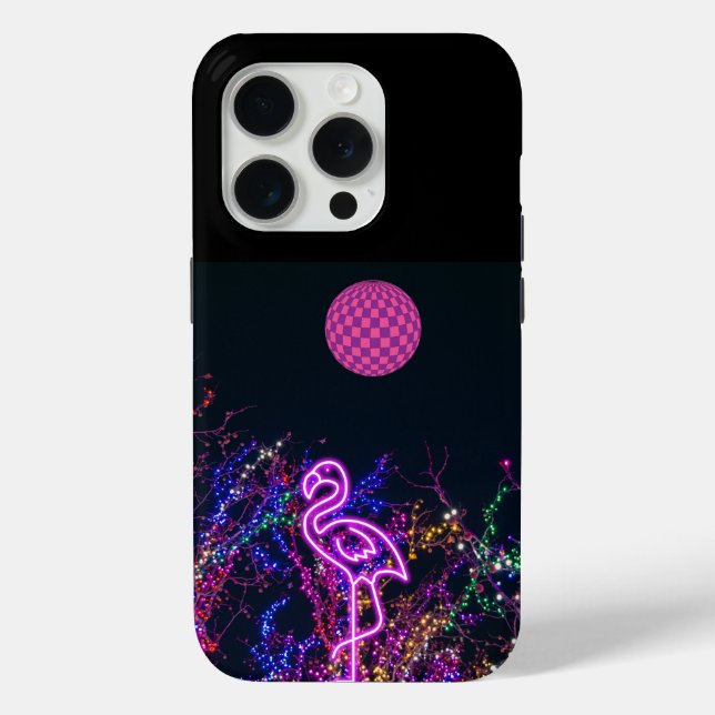Flamingo at the dance party. Case-Mate iPhone case (Back)