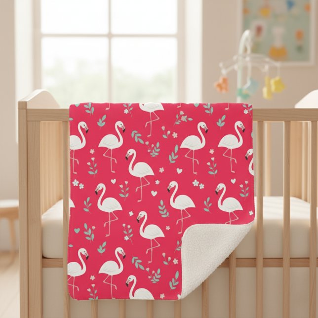 Flamingo Baby Blanket,  Pink Bird  Blanket (Creator Uploaded)