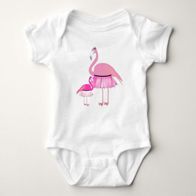 Flamingo - Baby Jersey Bodysuit (Front)