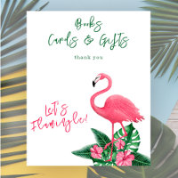 flamingo baby shower Books cards and gifts