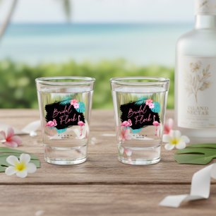 Flamingo Bachelorette Bridal Flock ID930 Shot Glass
