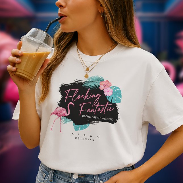 Flamingo Bachelorette Flocking Fantastic V2 ID930 T-Shirt (Creator Uploaded)