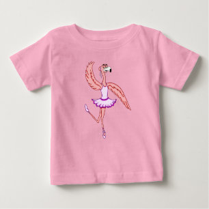 Flamingo Ballerina Baby T-Shirt