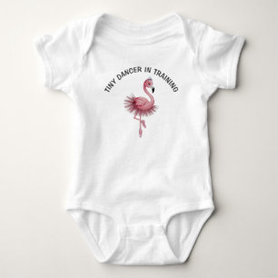 Flamingo Ballet Dancer Baby Bodysuit
