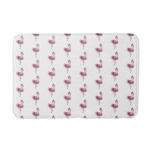 Flamingo Ballet Dancer Bath Mat