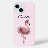 Flamingo Ballet Dancer Personalised Phone Case