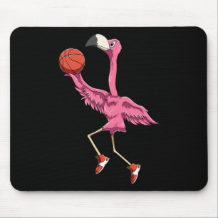 Flamingo Basketball Flamingo Playing Basketball Fl Mouse Pad