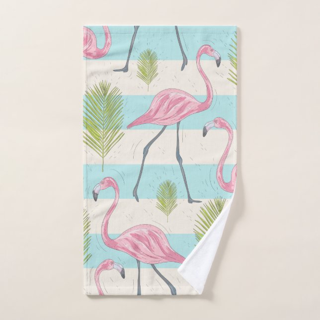 Flamingo Bath Towel Set (Hand Towel)