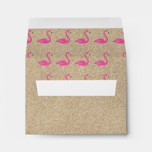 Flamingo Beach RSVP Envelope