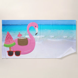 Flamingo Beach Towel