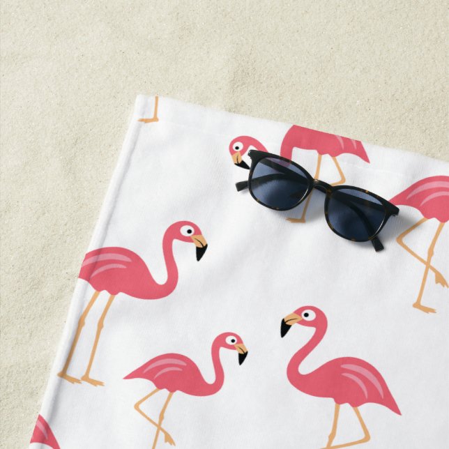 Flamingo Beach Towel (In Situ)