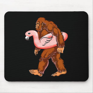 Flamingo Bigfoot  Mouse Pad