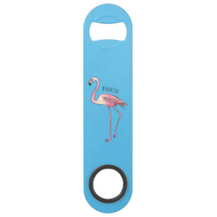 Flamingo bird cartoon illustration