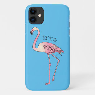 Flamingo bird cartoon illustration   Case-Mate iPhone case