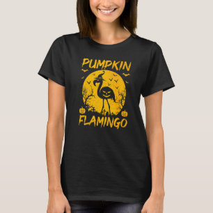 Flamingo Bird Halloween Costume  Pumpkin Flamingo T-Shirt