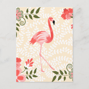 Flamingo Bird Postcard