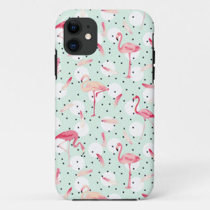 Flamingo Bird With Feathers iPhone 11 Case
