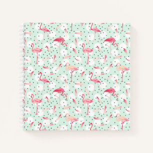 Flamingo Bird With Feathers Notebook