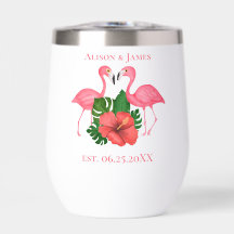 Flamingo Birds Cute Pink Tropical Personalised