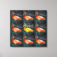 Flamingo Birds Pattern Dare To Be Different Quote