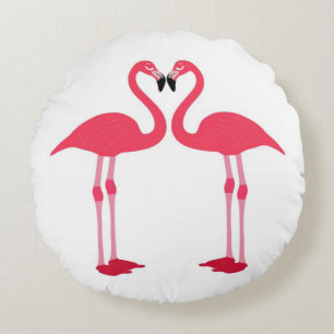 flamingo-birds round cushion