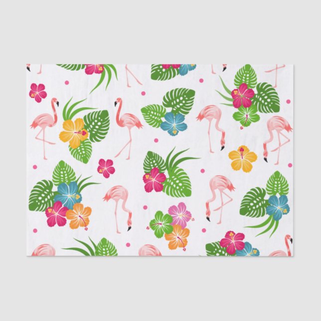 Flamingo Birds Tissue Paper (Front)