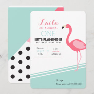 Flamingo Birthday Invite