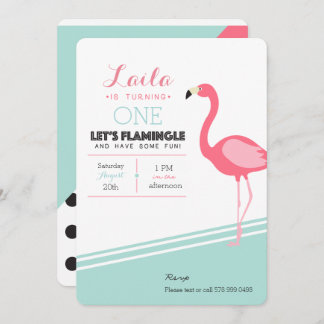 Flamingo Birthday Invite