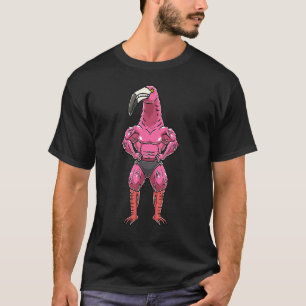 Flamingo Bodybuilder Bodybuilding Fitness Gym Moti T-Shirt