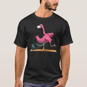 Flamingo Bowling Flamingo Playing Bowling Flamingo T-Shirt