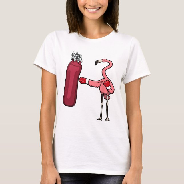 Flamingo Boxing Self Defence Hob  T-Shirt (Front)