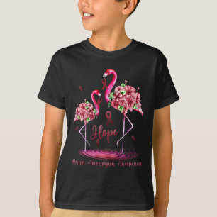 Flamingo Brain Aneurysm Awareness T-Shirt