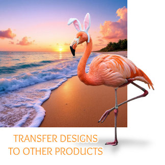 Flamingo Bunny Ears life  Easter Card