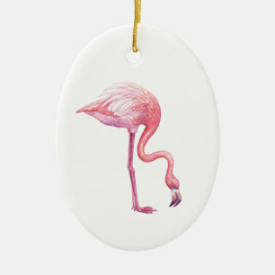 Flamingo Ceramic Tree Decoration