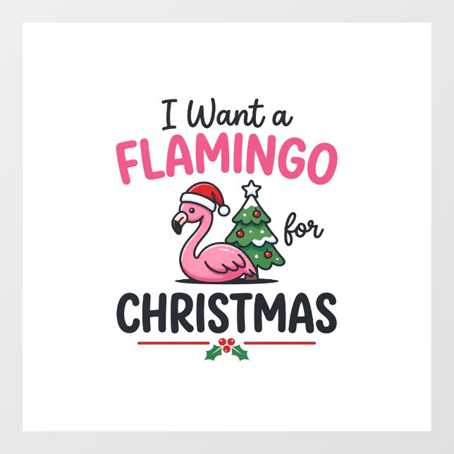 Flamingo Christmas Quote Vector (Sheet)