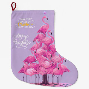 Flamingo christmas stockings