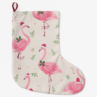 Flamingo christmas stockings