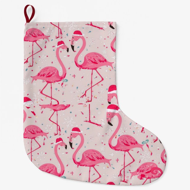 Flamingo christmas stockings (Front)